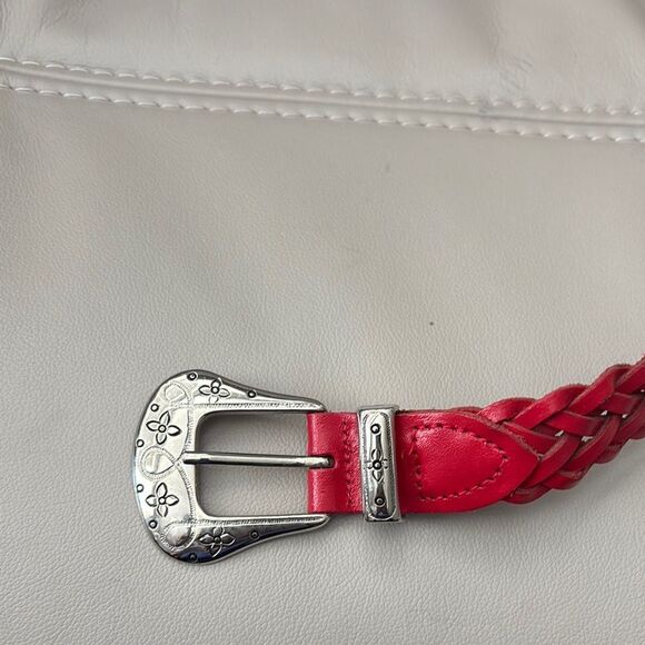Ribco Braided Leather Belt with Silver Buckle - Picture 2 of 4